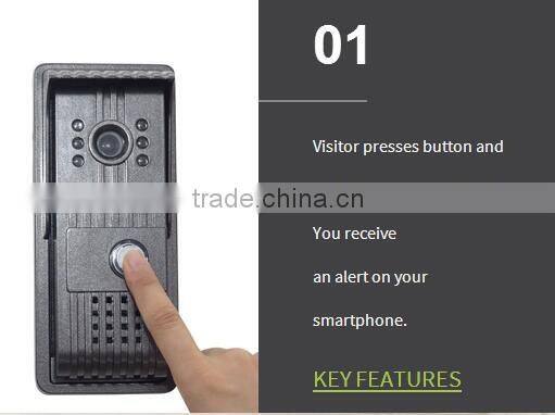 2016 newest metal home security wifi p2p door phone