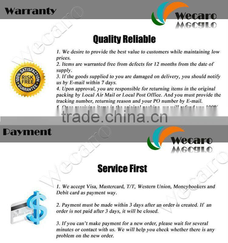 Wecaro android 4.4 car dvd player with reversing camera