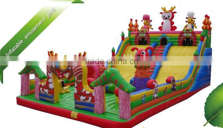 Castle inflatable amusement park for sale ,inflatable fun city for kids ,amusement park