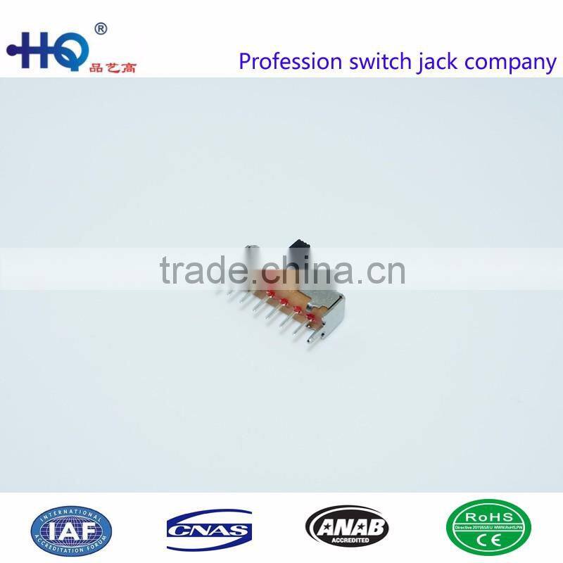 Affordable price vertical slide switches, 1p4t slide switches, slide switch 4 positions, SS-14D01