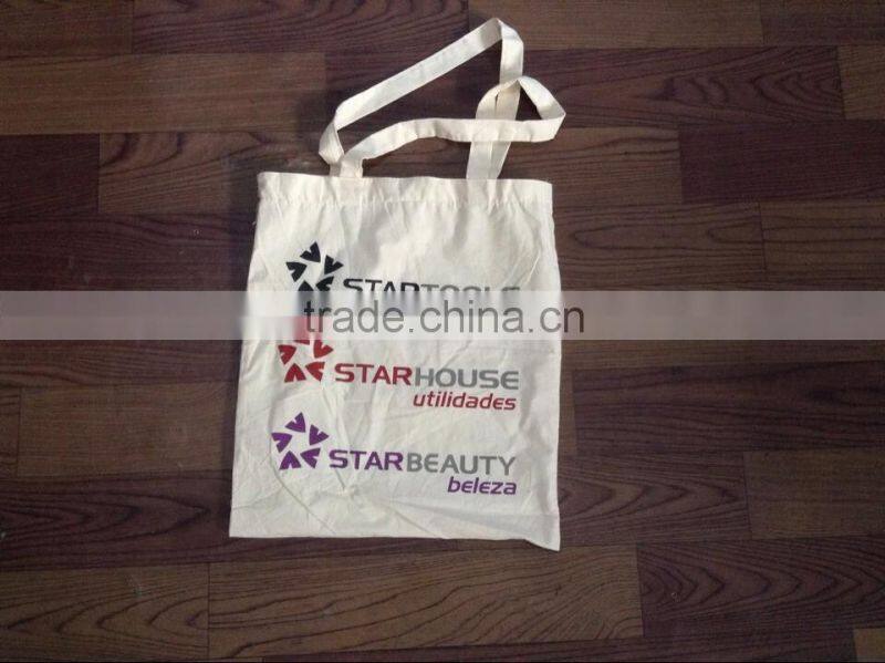 38cm x 44.5cm tow color Cotton Shopping bag
