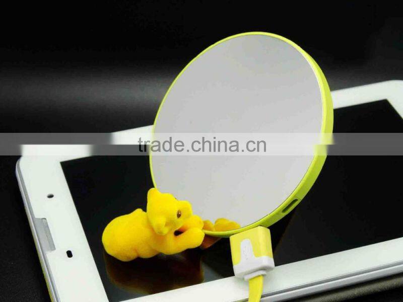 creative best gift portable mirror power bank XHB-MR