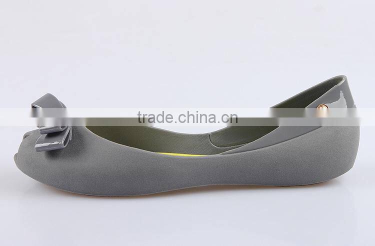 2016 Women flats shoes fish mouth butterfly plastic melissa shoes causal lady shoes pvc jelly flats shoes for women