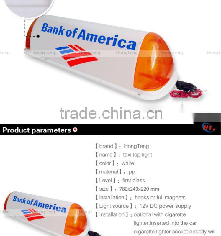 White taxi accessories box taxi top light