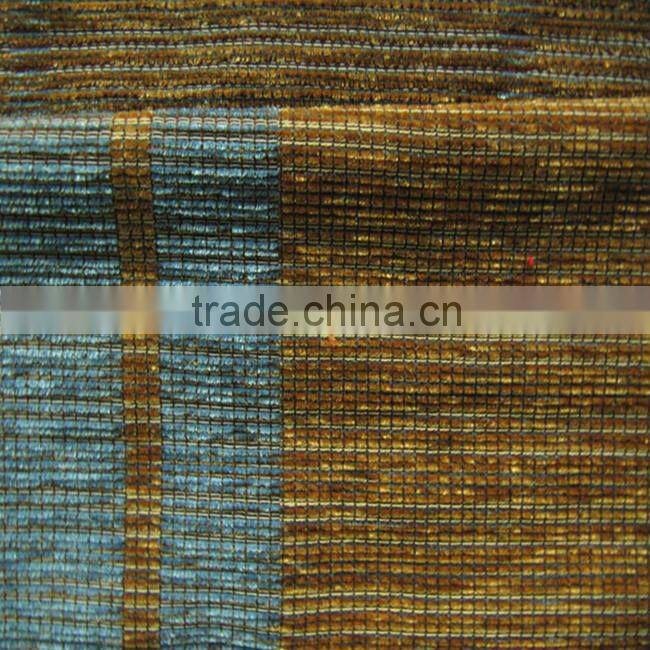 HX06037 chenille jaquard polyester tissu