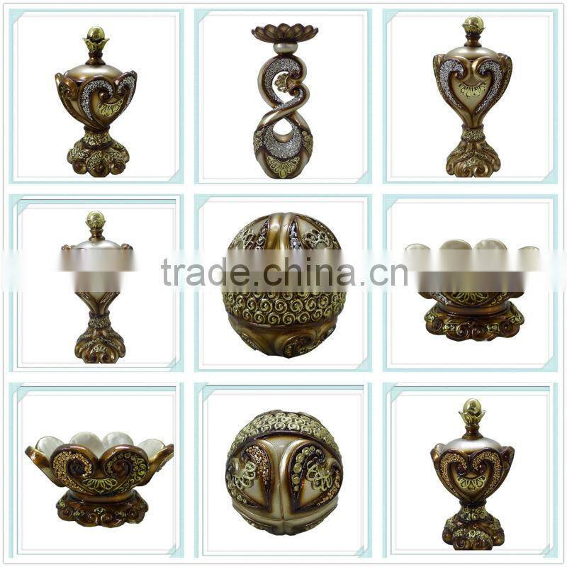 Elegant Decorative polyresin fruit dish
