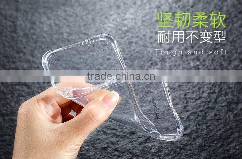 Joyroom ultrathin clear TPU curved case for iphone 6s plus 2in1 9H Soft 0.2mm explosion-proof nano menbrane for iphone 6 plus