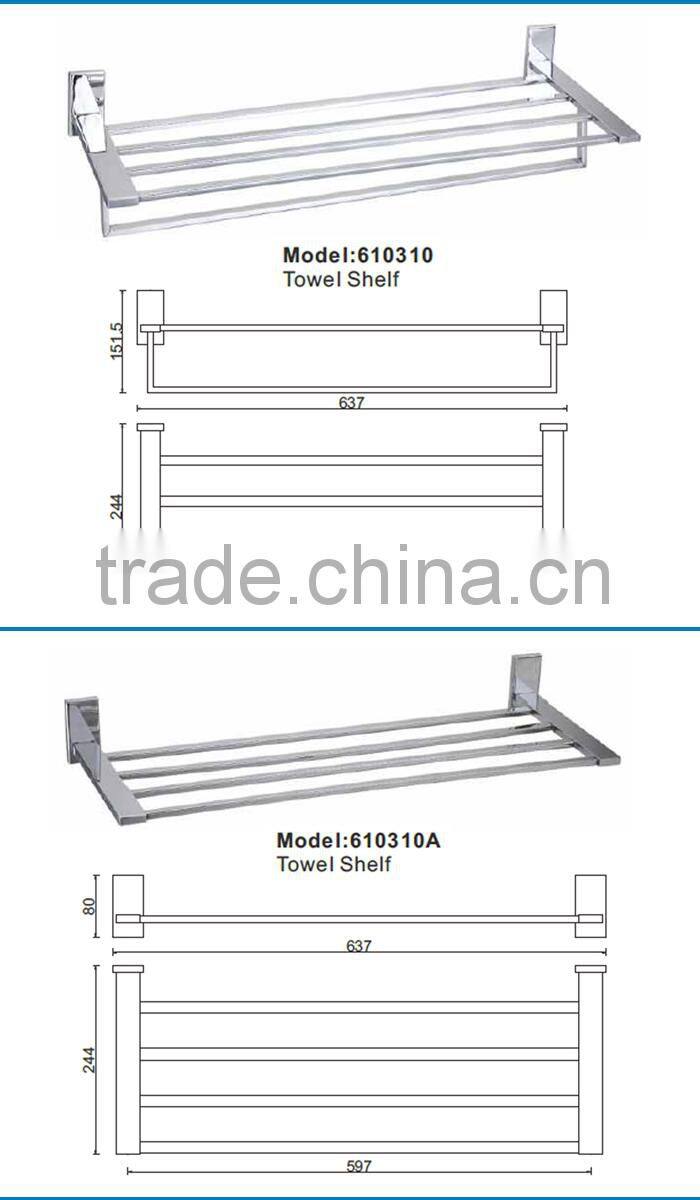 Stocked Modern Design Metal Zinc Alloy Chrome Bathroom Accessory Bath Hardware Sanitary Sets 61030-CR