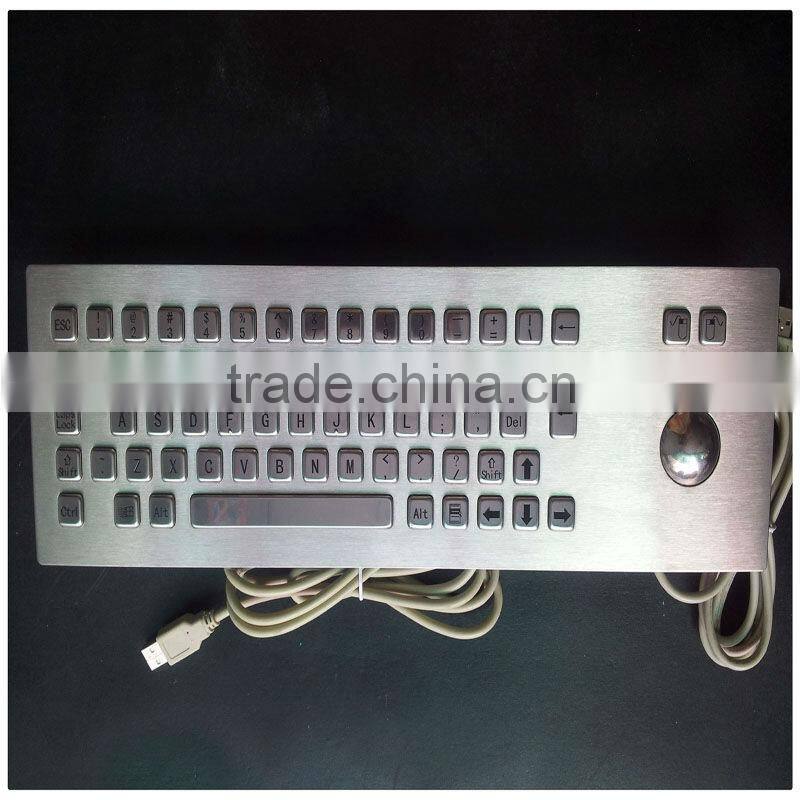 Hot sale metal mechanical keyboard with trackball