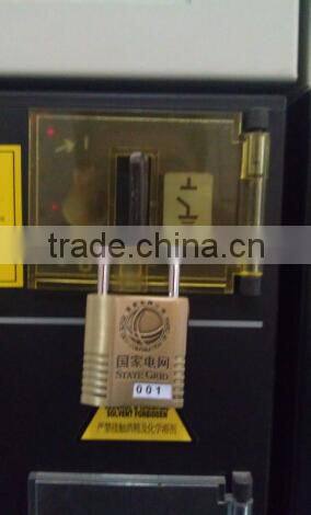 Brass alarm siren padlock AL-50 with 4pcs keys