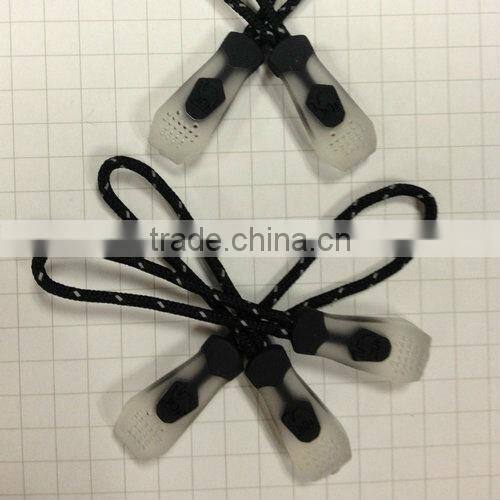 Plastic injection moulded zipper puller