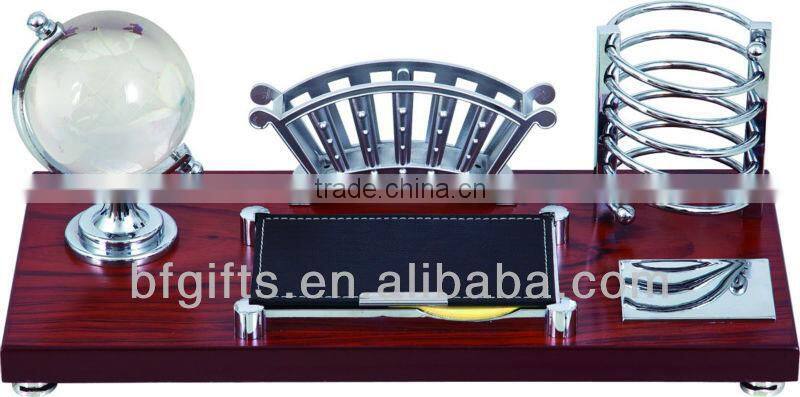 100pcs Wood Pen Holder Office Stationary Desktop Set Gift--18