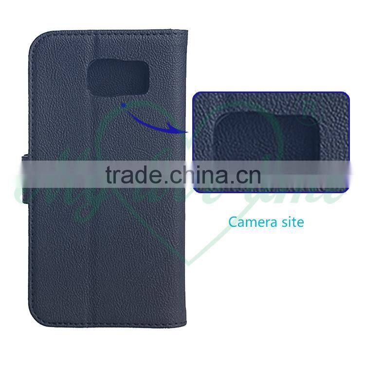 Guangzhou OEM Factory Leather Phone Folio Case for Samsung Galaxy S6