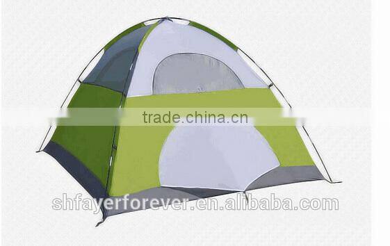 Green D type door flysheet 3 person outdoor hiking travel family camping tent