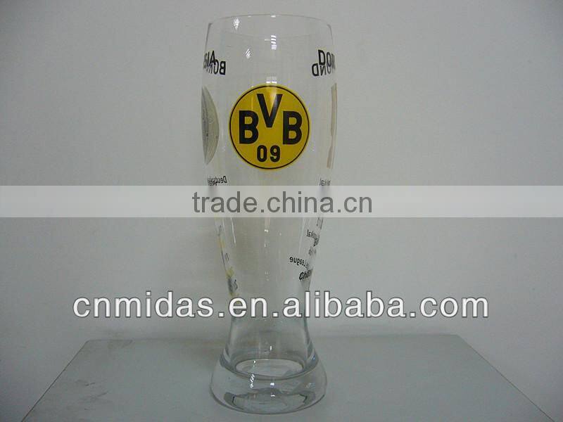 Hand-made pilsner brand beer glasses