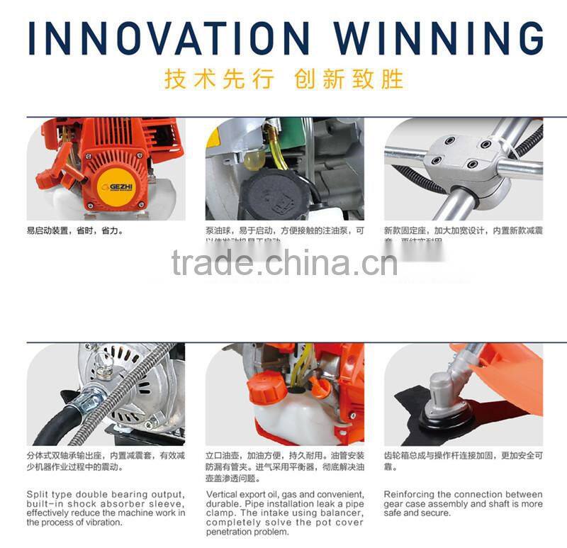 Gasoline hedge trimming machine 0.65kw single side blade agriculture hedge cutters machines GZ-750