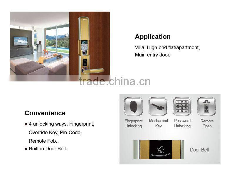 LSD8018 high quality fingerprint card key lock