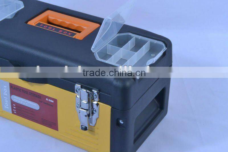 Plastic Toolbox with Handle Art Craft Storage Case Carry Tool Box