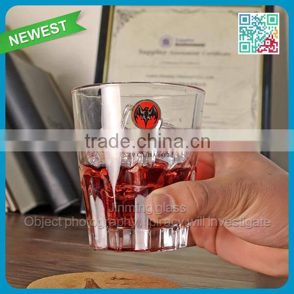 Hot sale big brand gift Bacardi whisky glass