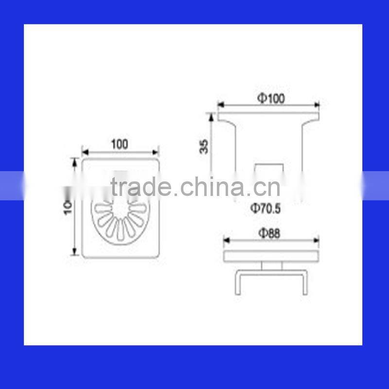304stainless steel floor drain