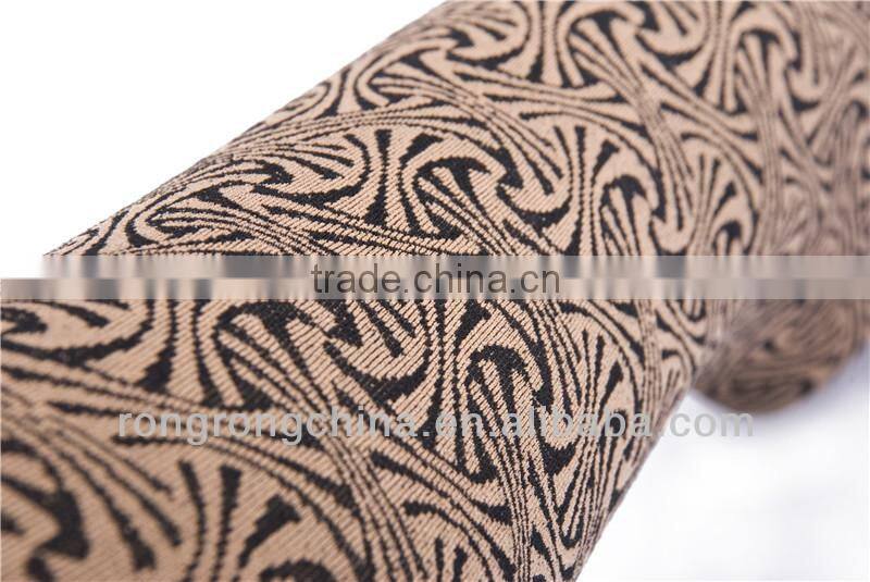 charming nude coffee flower design opaque pantyhose