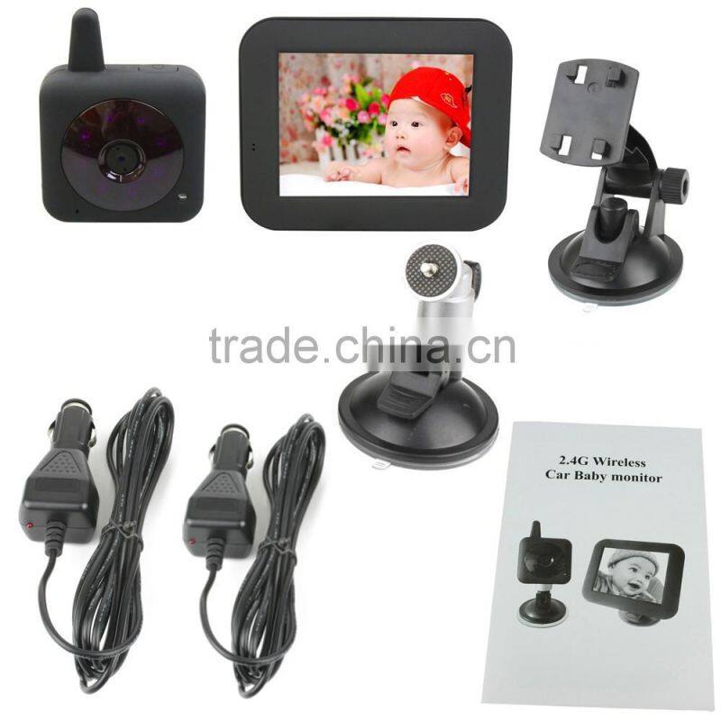 3.5 inch 2.4GHZ 420TVL Car Baby Monitor With IR Night Vision Function Wireless Car Baby Monitor Camera Car Video Baby Monitor
