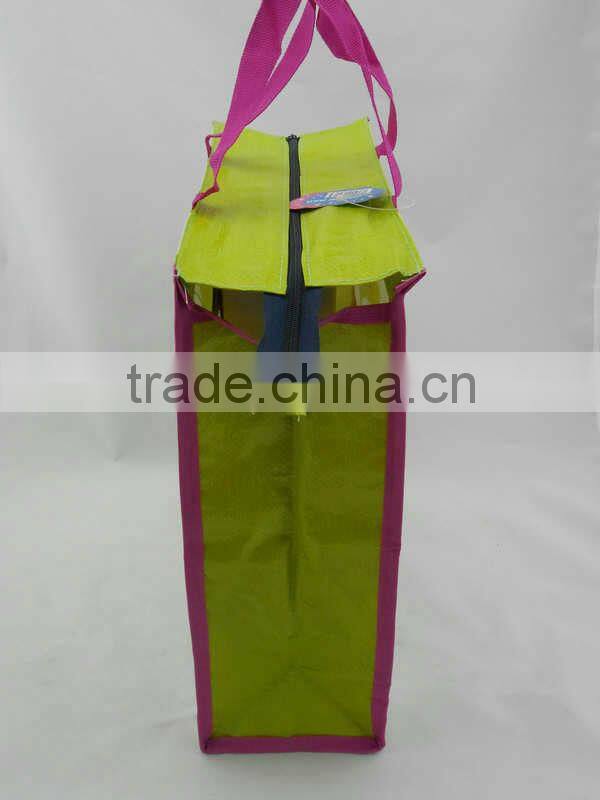 ZH1083W PP woven customized packaging bag with zipper