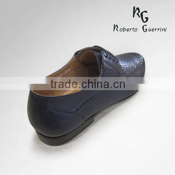 customizable genuine leather men casual shoe