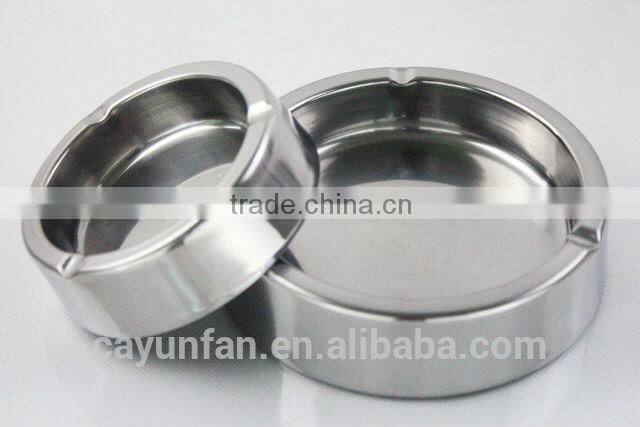 Double-wall Mirror Polished stainless steel cigarette accessory/ashtray/tobacco jar