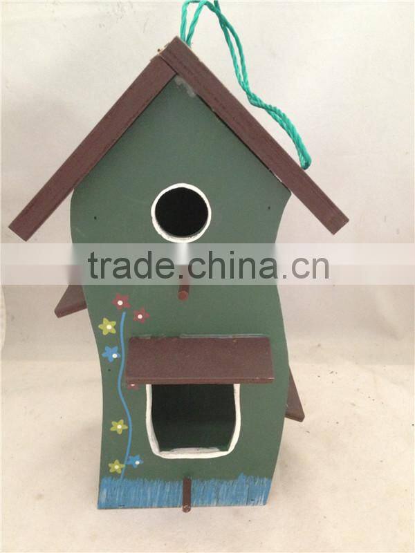 Eco-friendly decorative MDF pet birdhouse