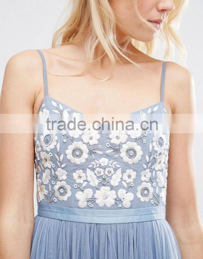 Beautiful Dresses With Embroided Women Maxi Clothing China Manufacture