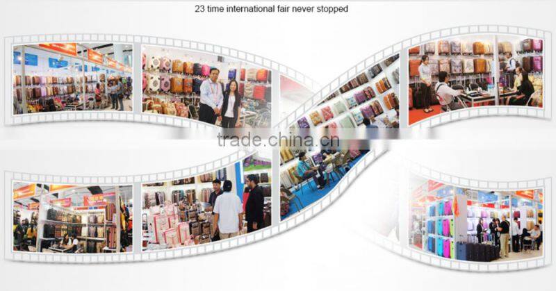 China supplier brown spinner pu travel luggage