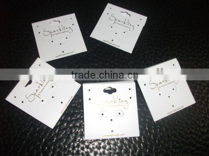 Jewelry plastic header card