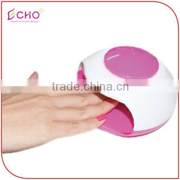 New Battery-operated White&Pink Portable Finger Toe Air Nail Dryer Fan