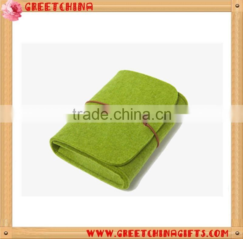 Fashion felt handbag document bag wool felted cosmetic bags