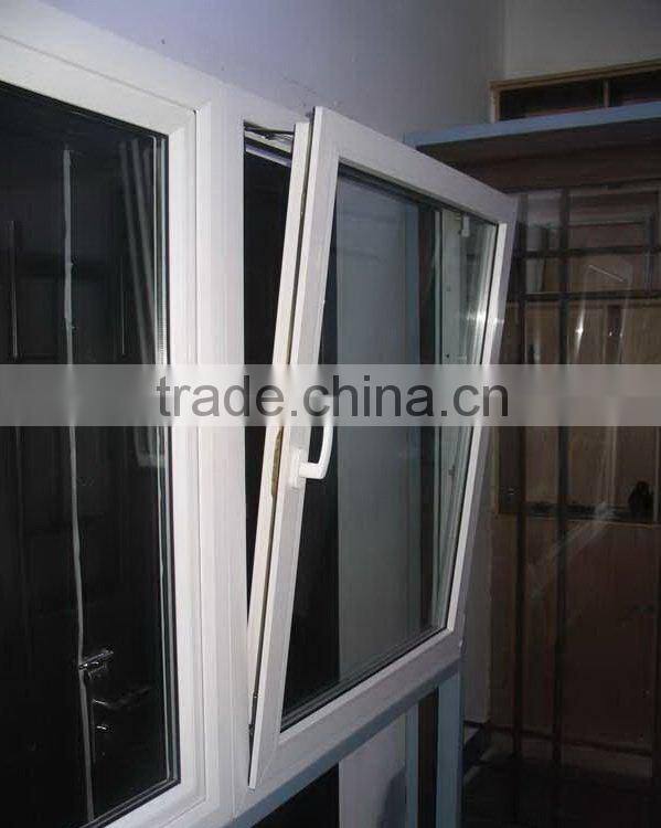 Tinted color PVC tilt open vertical opening window