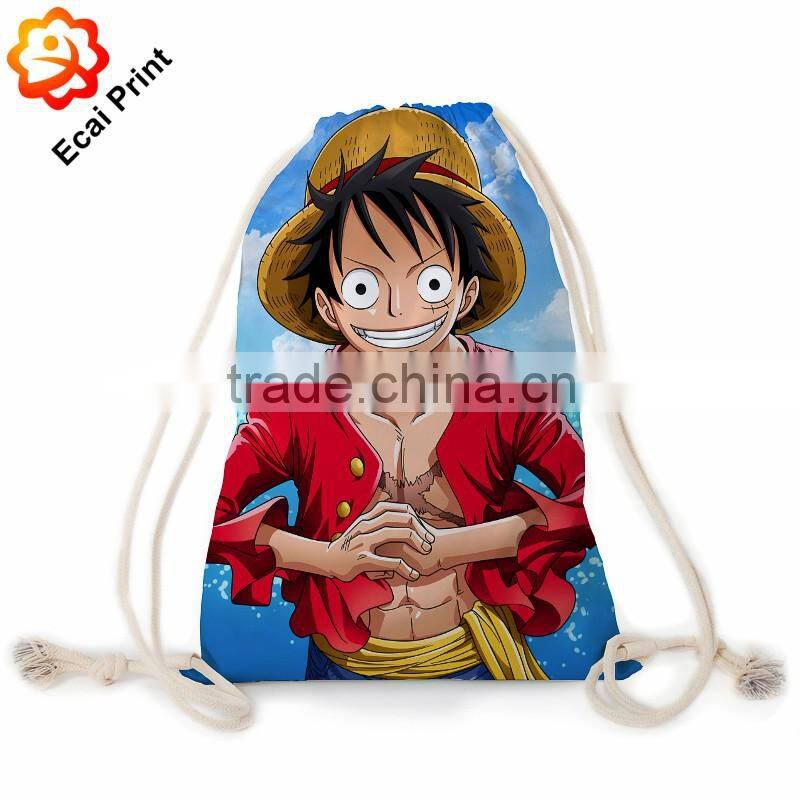 2016 high quality custom printed cinch backpack bag