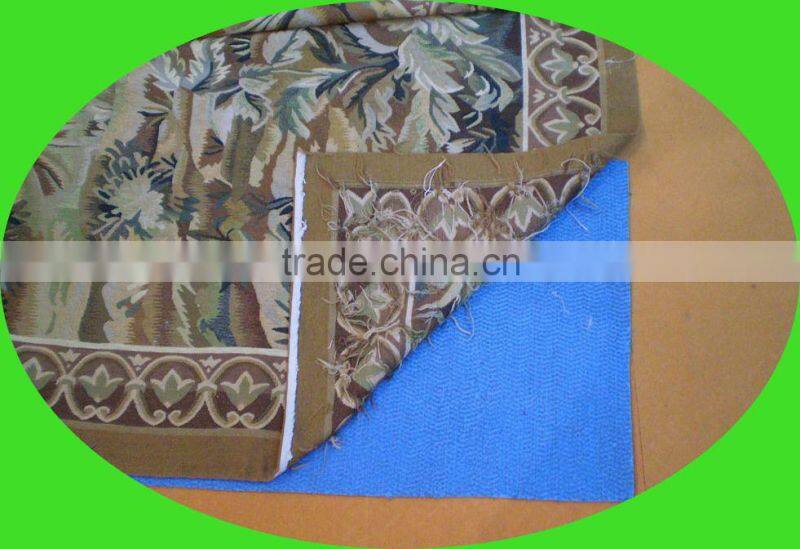 blue burning-dots carpet anti-slip rug pad