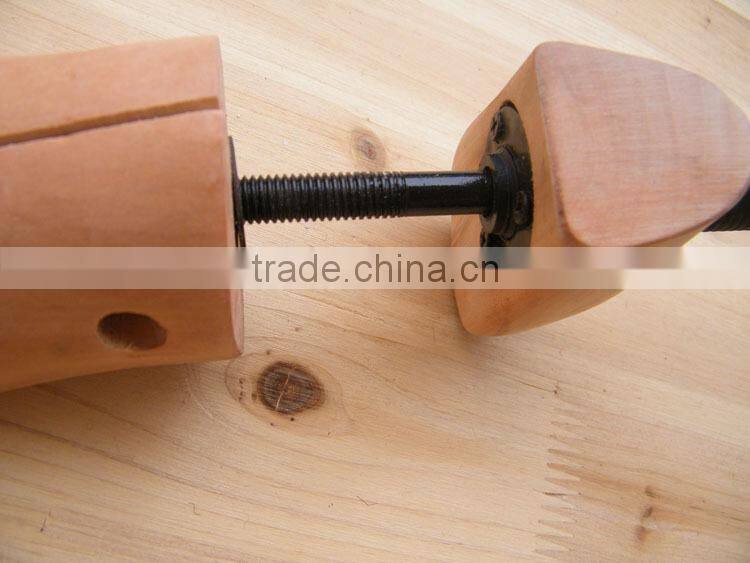 twin-tube shoe stretcher/two way shoetree/wooden shoe tree