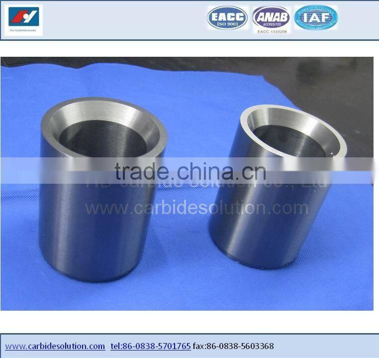 Tungsten carbide sleeves and bushing