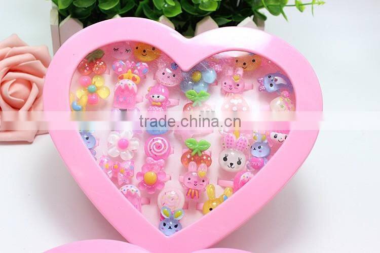 Newest multi design ring jewelry set customized plastic finger ring
