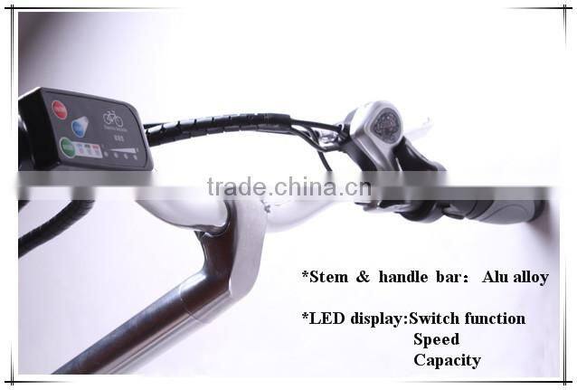 Aluminium Alloy Unique Design 7-Speed Gear CE Certificate 36V 250w 26 Inch Battery Bike