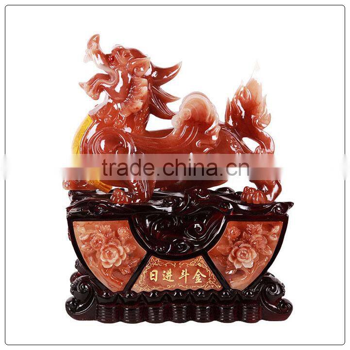 Jade color Resin Pi Sou , fengshui pixiu statue hot sales