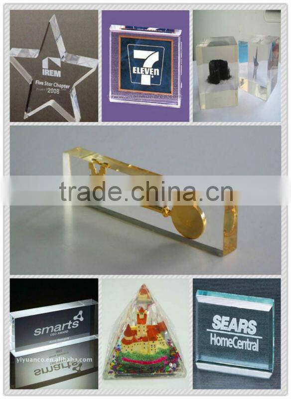 Wholesale customized clear acrylic block photo frame