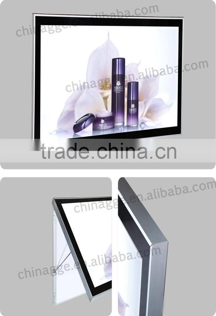 Unique design aluminum profiles outdoor light box waterproof led picture frames light box