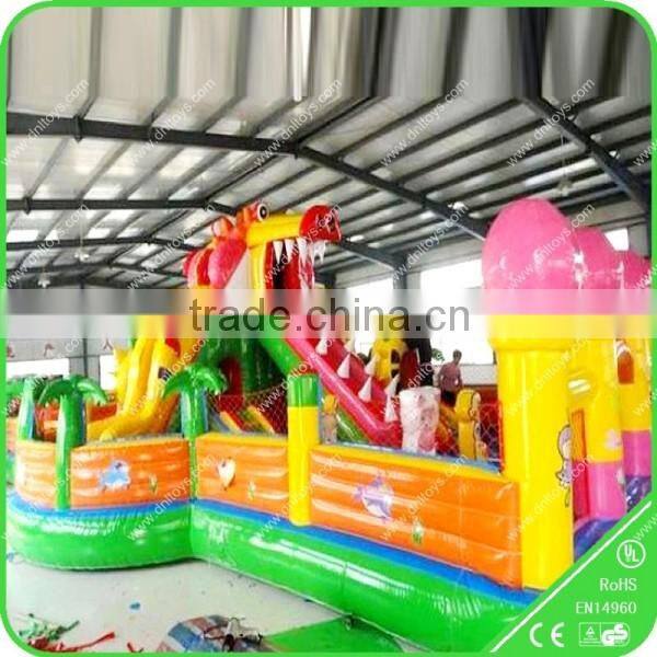 Water slide for family swimming pool