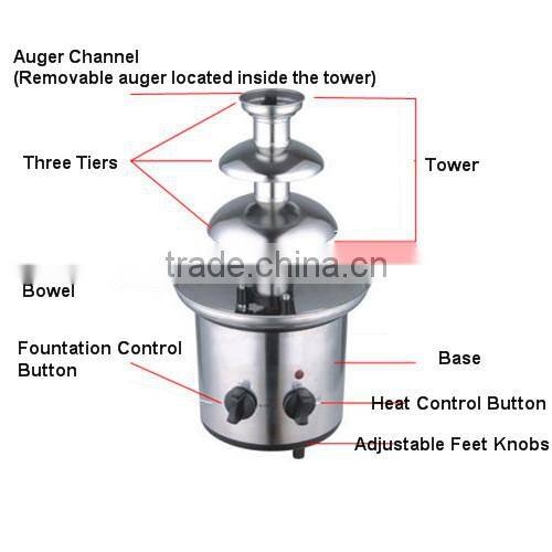 High Quality Plastic Auger Stainless Steel Bowel Chocolate Machine