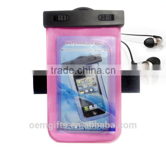 PVC Waterproof Swimming And Diving Bag For iPhone