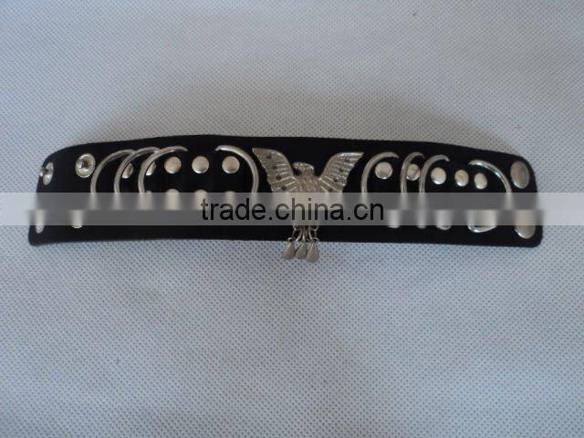 punk rivet bangles Bracelet leather women fashion design USA style factory direct