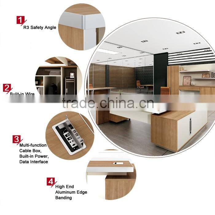 2016 Newest Design High End Modern American Simple Style Office Furniture Boss Office Director/CEO Use Manager Executive Desk